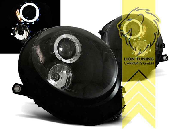LTG Pair LED DRL Halo Ring Headlights Mini Cooper R56 R57 + FL 06-14 LHD