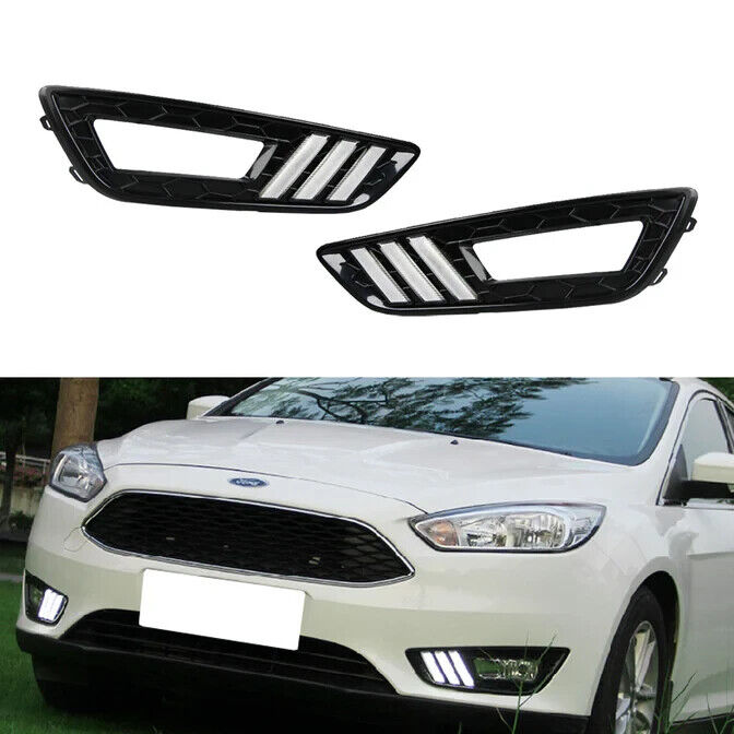 Mustang Style 15-18 Ford Focus Sequential Switchback LED DRL Fog & Indi Kit
