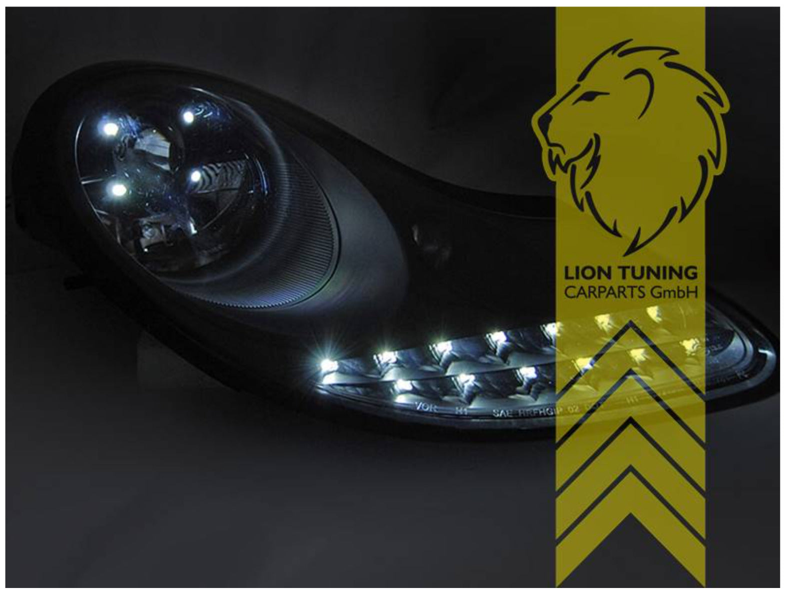 LT Pair LED Headlights Lightbar DRL Porsche 911 996 Spyder Cabriolet Targa 97-06 LHD