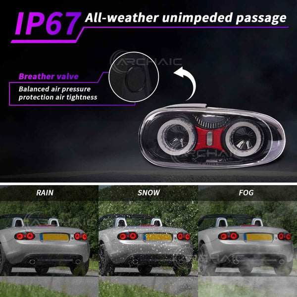 AC Pair LED DRL Rear lights Tail Lamps 09-15 Mazda MX-5 MK3 NC2 NC3 Miata LHD