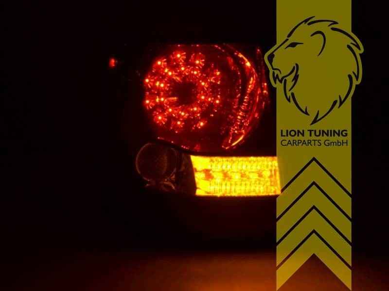 LT Pair DYNAMIC LED DRL Rear Tail Lights Range Rover 3 LS 05-09 Black & Red LHD