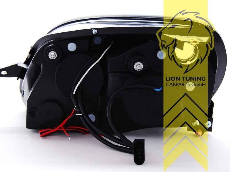 LTG Pair CCFL Angel Eyes Halo Headlights Mercedes SLK R170 96-04 Black LHD