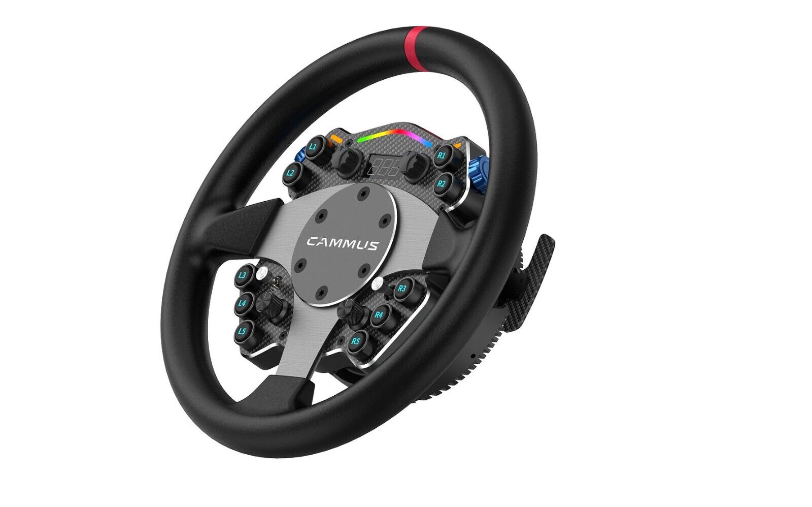 CAMMUS Bundle C12 Steering Wheel + CP5 Pedals + CS5 Clamp BUNDLE - PC Racing Driving Sim Simulator Package Deal