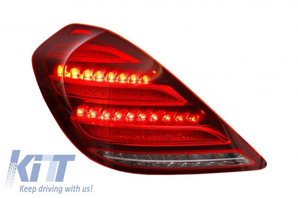 KT Pair LED Sequential Rear Lights Tail Lamps Mercedes S-Class W222 13-17 LHD