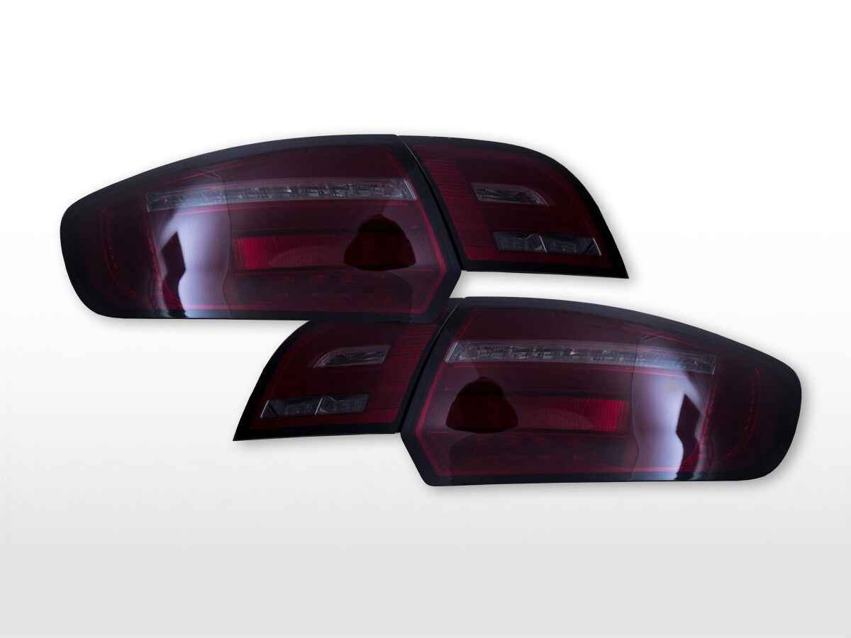 FK LED Lightbar Rear Lights Tail Lamps Audi A3 8P 8PA 04-08 Black RED S3 LHD