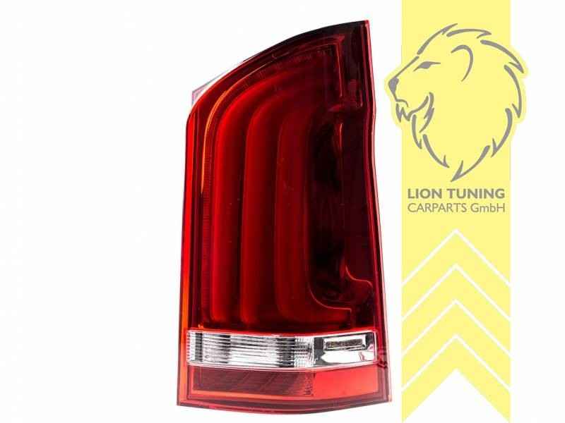 LT Pair LED DRL Rear lights Light Bar Mercedes VITO V-Class Van Bus W447 Red LHD