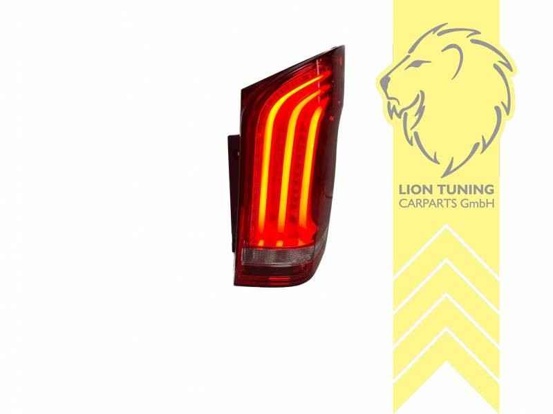 LT Pair LED DRL Rear lights Light Bar Mercedes VITO V-Class Van Bus W447 Red LHD