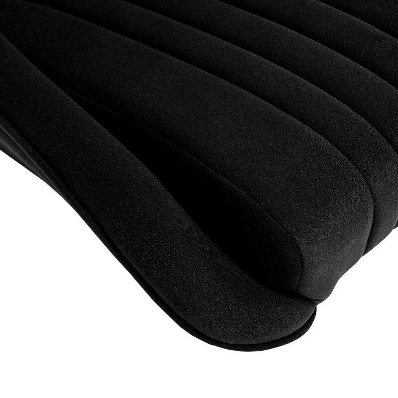 AS x1 Univ Classic Car Retro Kit Sports Fixed Back Bucket Seat Black inc slides