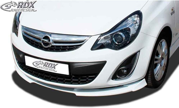 RDX Front Bumper Splitter Opel Vauxhall Corsa D Facelift 10-14 PU Unpainted