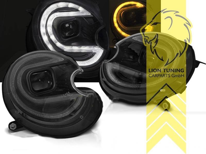 LT Pair LED DRL Lightbar Halo Ring Headlights Mini One R56 R57 06-14 XENON LHD