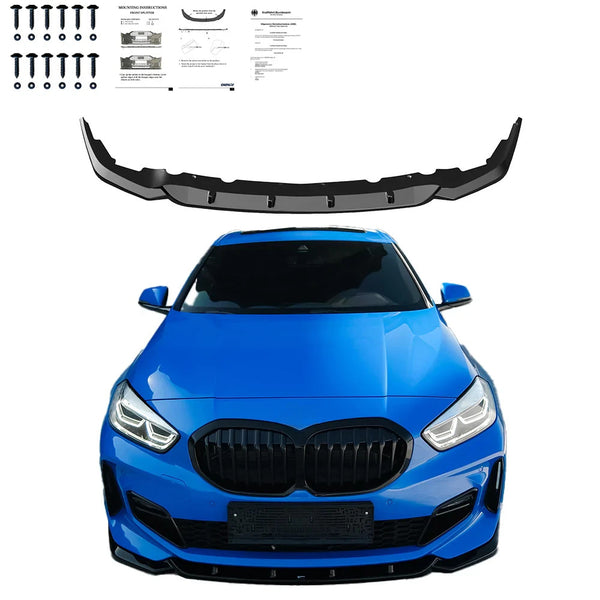 OW Front Bumper Lip Splitter BMW 1 Series F40 M-Pack 19-24 M135i Gloss Black