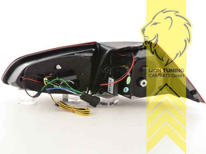 LT Pair LED DRL Lightbar REAR LIGHTS Tail VW Golf 7 5G1 12-17 clear chrome LHD