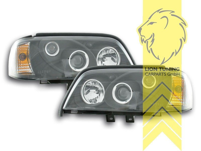LTG Pair Halogen Headlights Mercedes W202 sedan S202 estate C-Class 93-01 LHD
