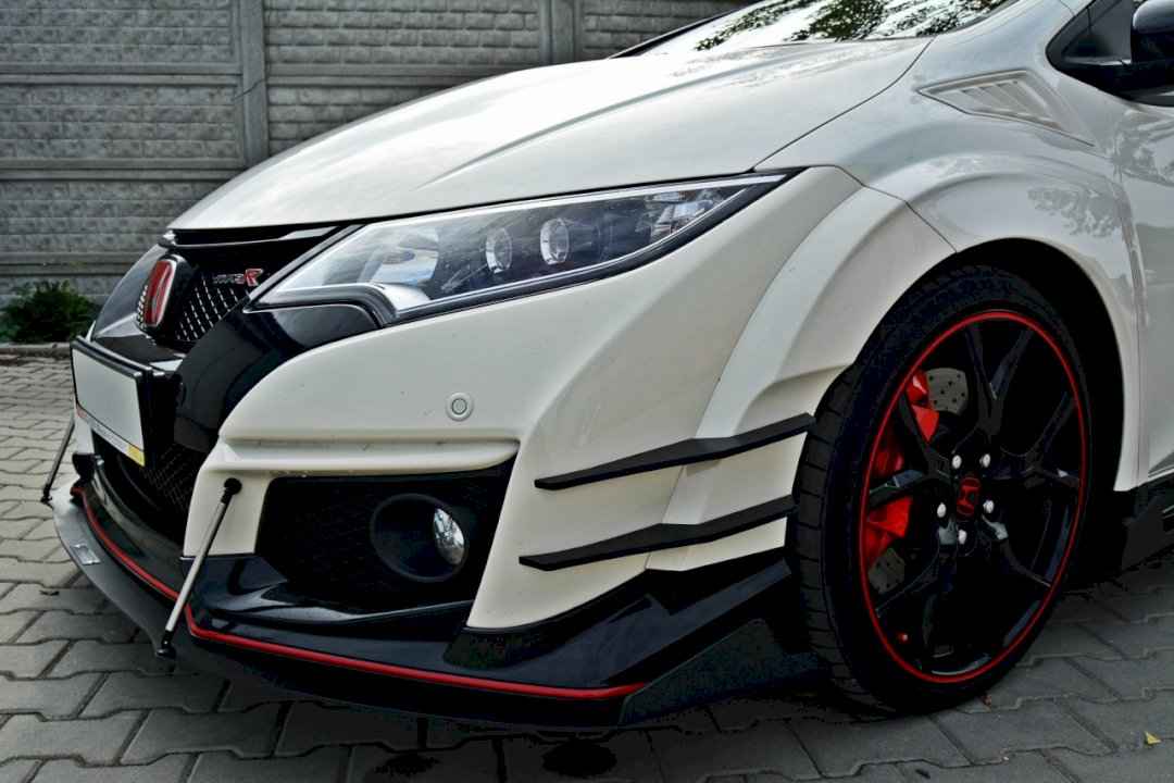 Maxton Design - FRONT RACING SPLITTER V.2 HONDA CIVIC IX TYPE R (2015-2017)