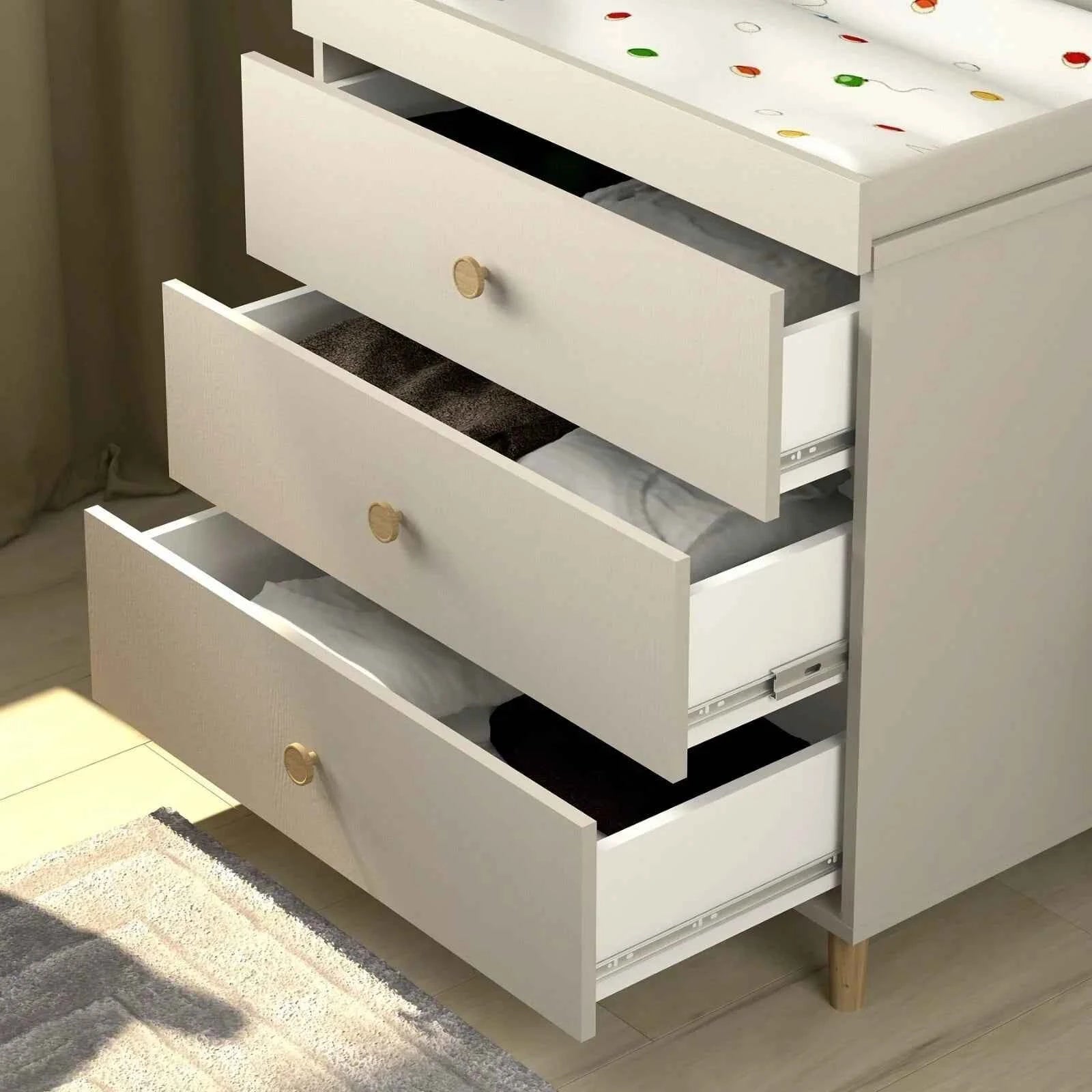 Shefa Kids 890 Changing Dresser - Cashmere Beige