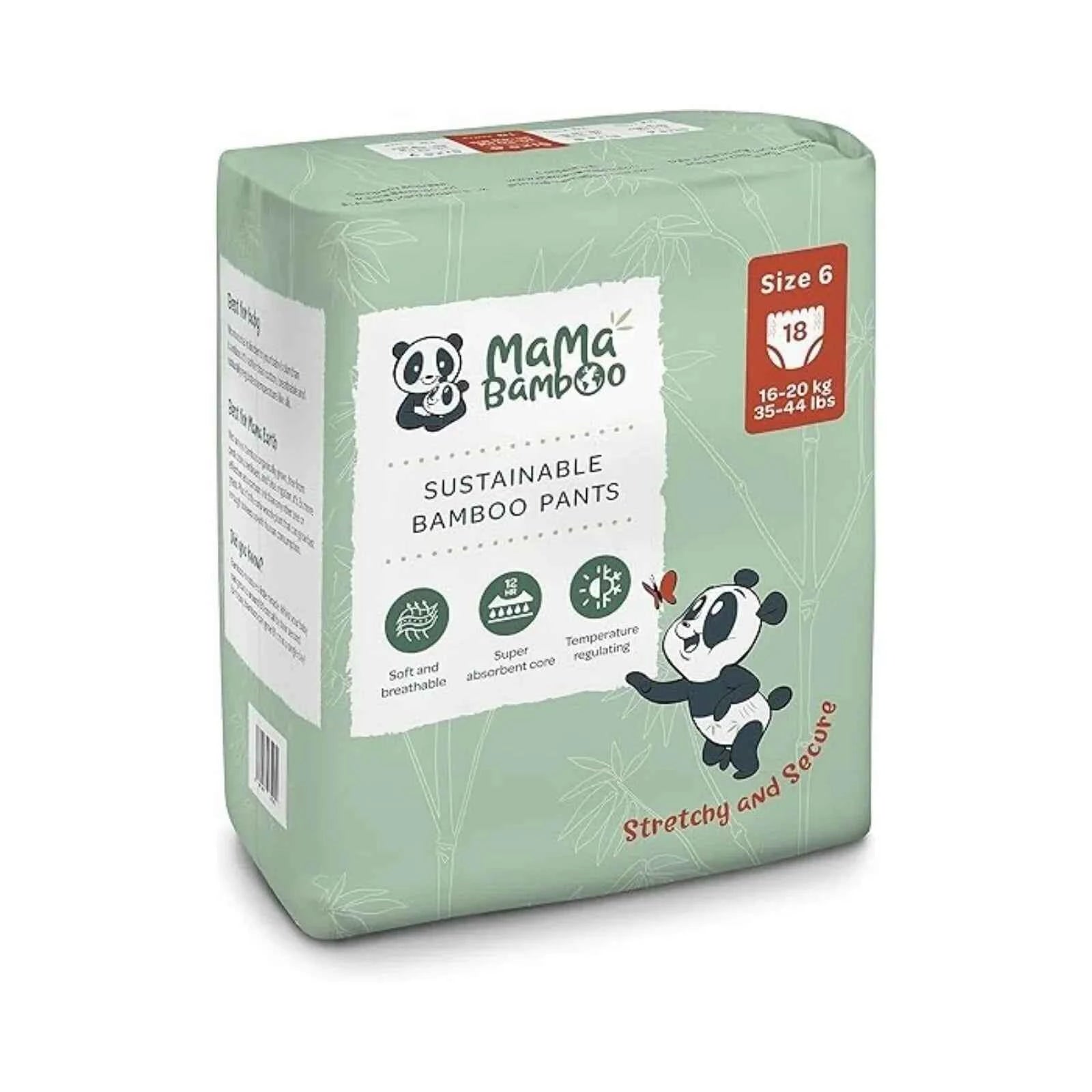 Mama Bamboo Eco Nappy Pants Size 6 - 18 nappies