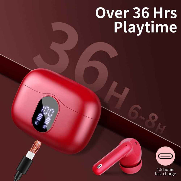 Wireless Earbuds Bluetooth 5.3 Deep Bass 36H Playtime Noise Cancel Btootos