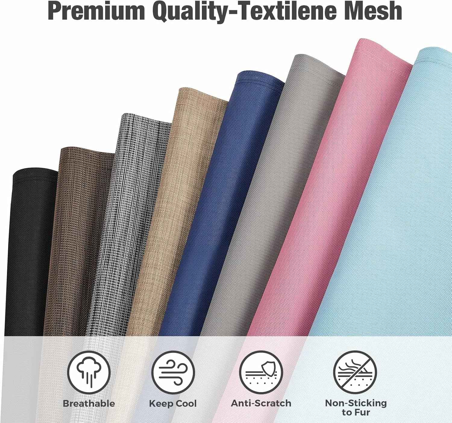 Veehoo XXL 150x95cm Chew-Proof Raised Dog Bed – Cooling Pet Cot, Aluminum Frame