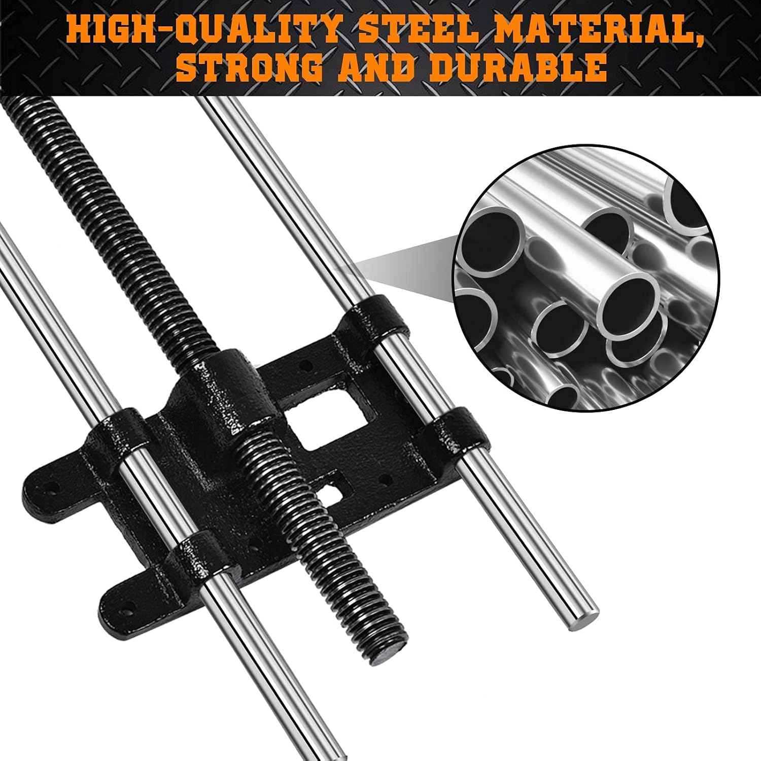 10.5" Heavy Duty Steel Front Vise – Workbench Clamp for Woodworking & Welding