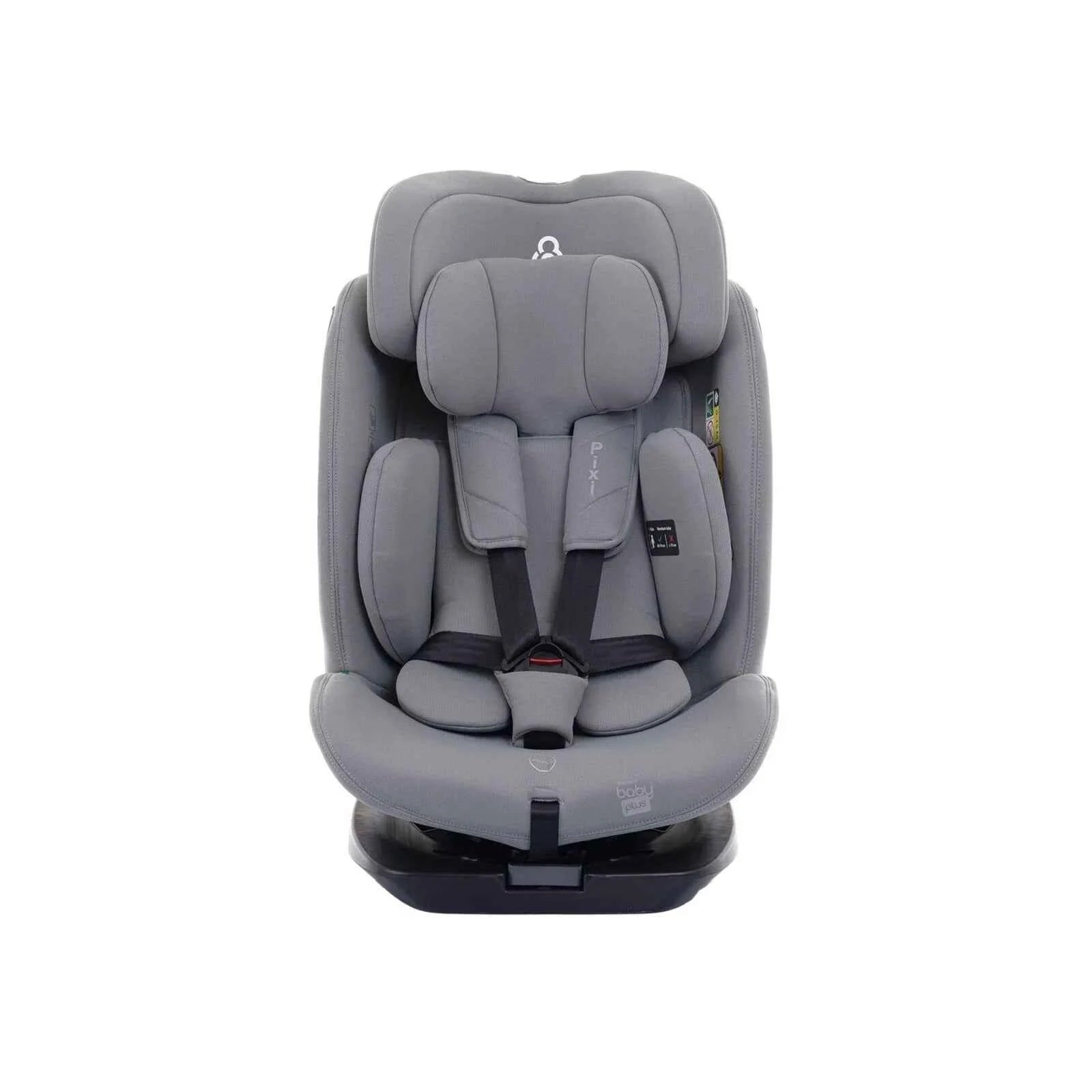 baby plus Pixi i-Size Group 0+/1/2/3 (Birth to 12 Years) Car Seat - Grey