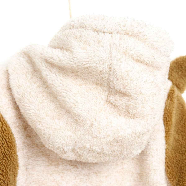 Midimod Newborn Cute Bears Welsoft Footed Jumpsuit - Beige