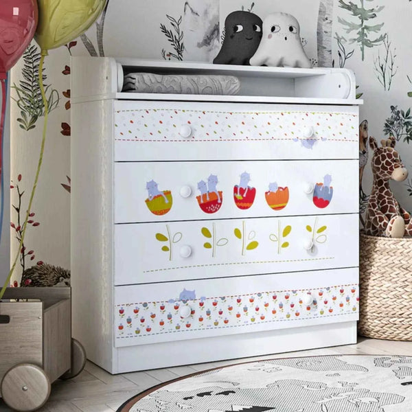 Shefa Kids 800 Changing Dresser - Sleepy Kittens