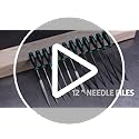 Libraton Metal File Set, Metal Files 31PCs, Metal Files for Steel, 12 Needle Files with Case, Riffler File, 12 Sandpapers, Steel Brush, File Sets for Wood and Metal, for Metalworking & Woodworking