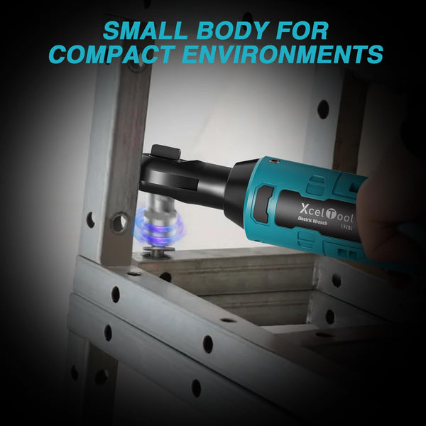 Funnyway 20V Cordless Ratchet Wrench, 3/8”Cordless Ratchet, Max Torque 80N.m, 320RPM Power Battery Ratchet with Variable Speed, Including 2 x 2.0Ah Batteries, LED Light, 6 Sockets (Red)