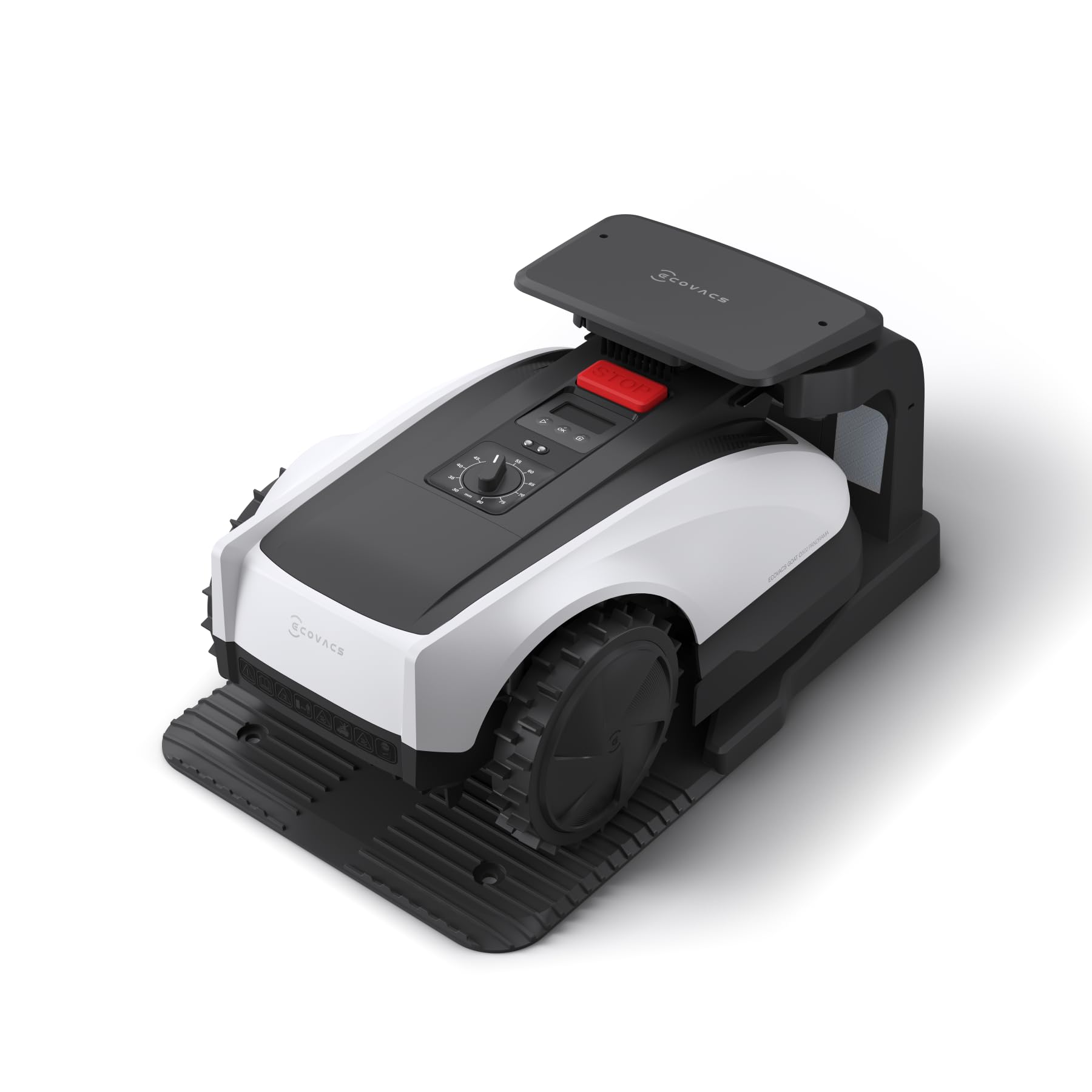 ECOVACS GOAT O800 RTK Robot Lawnmower 800㎡, Wire free, Lidar-Enhanced RTK+Vision Navigation, Pass 0.7m path, Auto Mapping, Customizable Mowing, Edge Presicion Mowing, 45% Slope Climbing