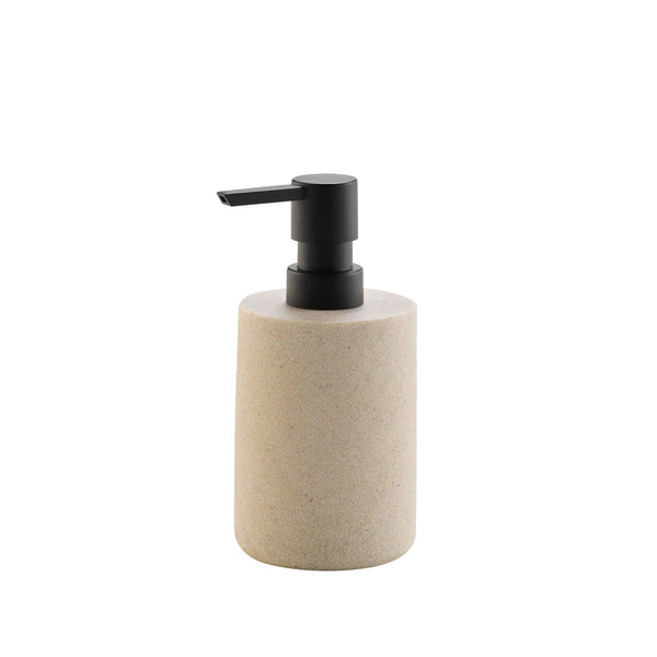 douceur d'int?rieur, Soap Dispenser (? 7 x 16 cm) Granite Sand, Polyresin Plain
