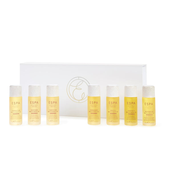 ESPA | Signature Blends Aromatherapy Bath & Body Oil Collection | Includes 7 Pure Essential Oil Blends | Arometharpy Oils to Complement Ever-Changing