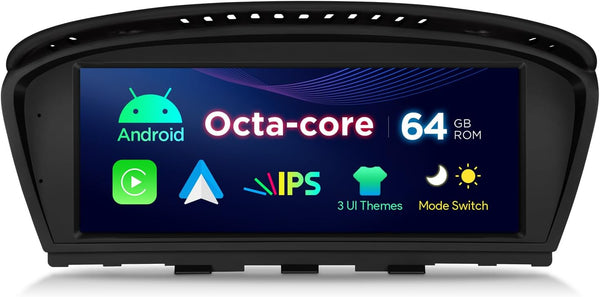 XTRONS 8.8" Car Stereo Android Octa-Core 4+64GB for BMW 3 Series E90 E91 5 Series E60 E61 (2005-2008) w CCC system Touch IPS Screen GPS navigation, w 4G LTE CarAutoPlay Android Auto Support AHD Camera