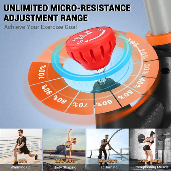 Exercise Bike for Home Gym Use, Wenoker Spin Bike Exercising Equipment, Indoor Cycling Exerciser with LCD Display & Tablet Holder Fitness Machine