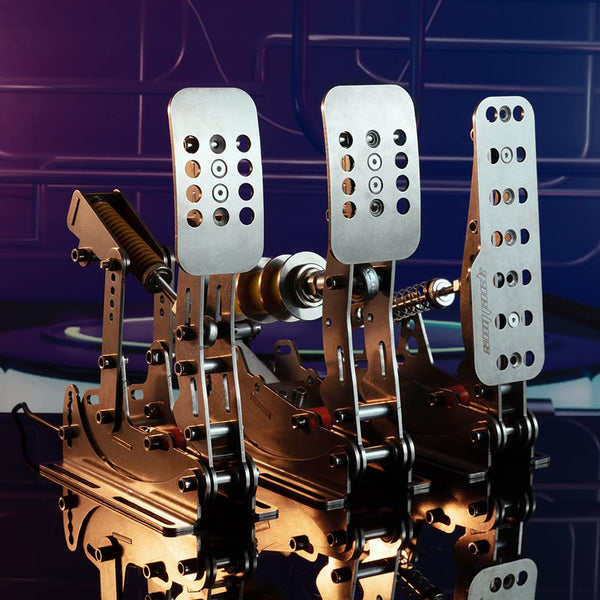 Simjack UT Sim Racing Pedals 200KG Load Cell Brake Pedal PC Racing Simulator Pedals Pressure Sensor HE Hydraulic Pedal (UT-P3-H3)