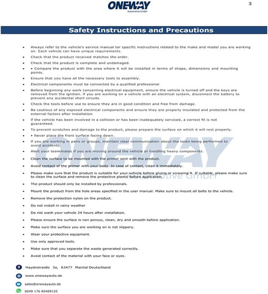 Oneway Rear Side Diffusors compatible with BMW 3-Series G20/G21 M-Pack 2018-2022 - Gloss black