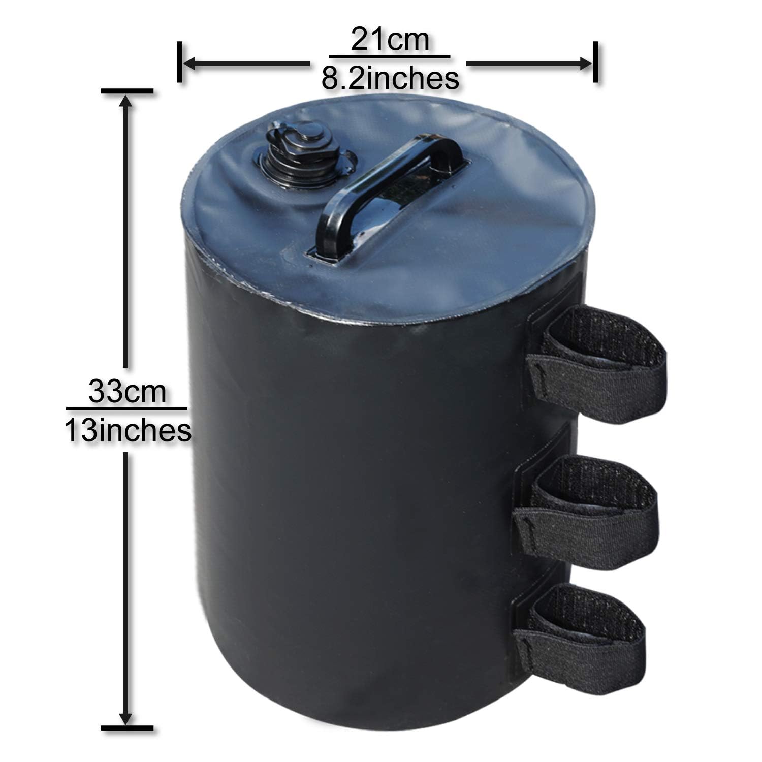 ABCCANOPY Gazebo Water Weights Bag, Portable Leg Weights Water Fillable Weights for Pop up Gazebo Canopy,4 Pcs-Pack (Black)