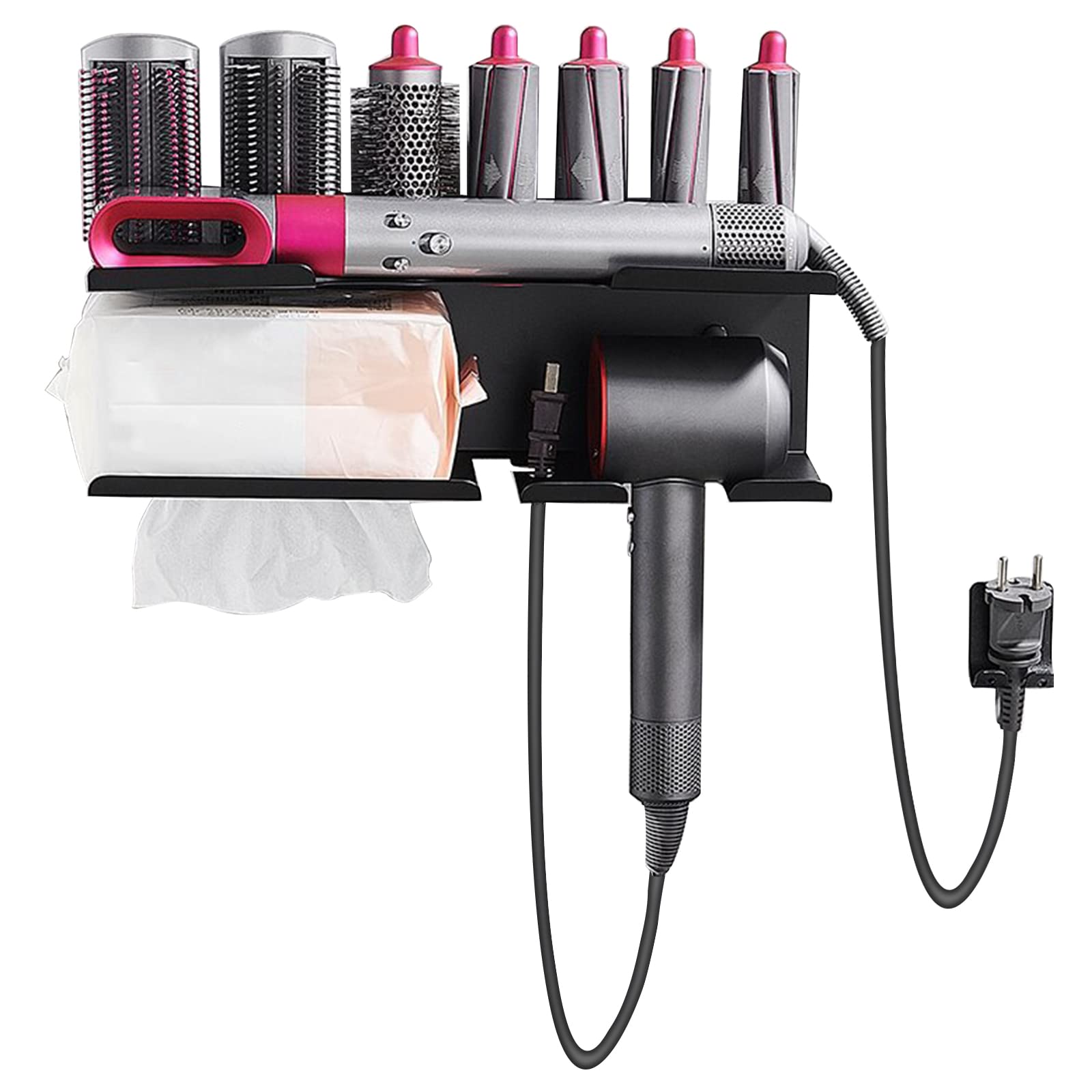 Hair Dryer Holder For Dyson Airwrap Holder, Hairdryer Holder Station, Hair Straightener Holder For Dyson Airwrap Stand, Hair Dryer Attachments For