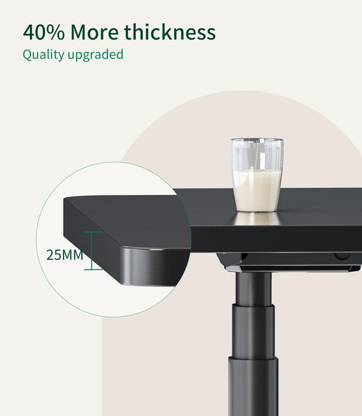 MAIDeSITe Table Top,Desktop for Height Adjustable Electric Standing Desk,120 * 60 * 2.5 cm