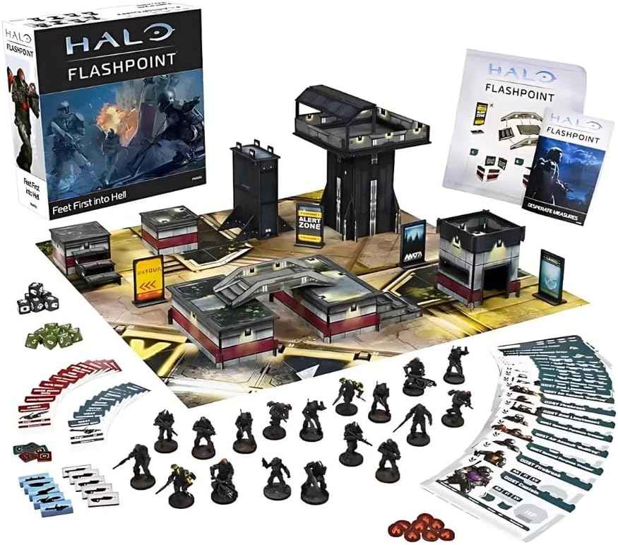 mantic Halo: Flashpoint – Feet First Into Hell | ODST Faction Expansion for Tactical Sci-Fi Miniatures Games | Miniatures, Urban Terrain & Playmat | Requires Starter Set