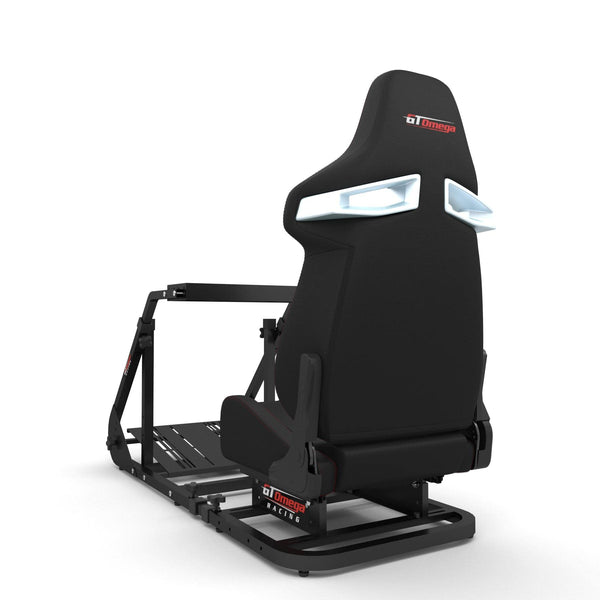 GT Omega ART Racing Simulator Cockpit RS9 Gaming Console Seat for Thrustmaster T300RS Steering Wheel Pedals & TH8A, TH8RS Shifter TX Ferrari 458 Italia PS4 Xbox, with Stand & Reclinable Chair Rails