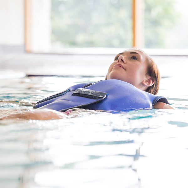 Konfidence Adult Swim Jacket - Blue/Yellow (46-50" Chest)