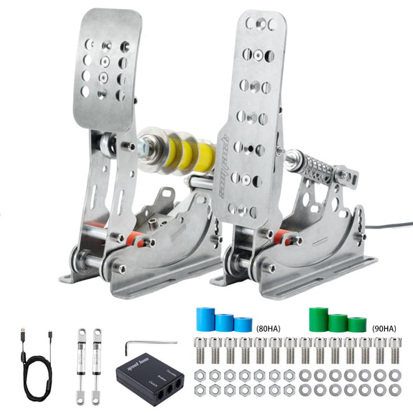 Simjack UT Sim Racing Pedals 200KG Load Cell Brake Pedal PC Racing Simulator Pedals Pressure Sensor HE Hydraulic Pedal (UT-P3-H3)