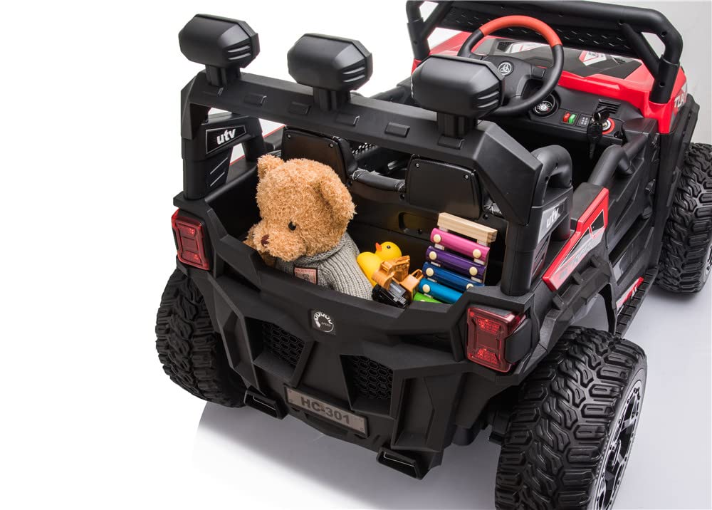 RZR Turbo UTV-MX-ii *2 SEATER* 24V 4x Motors 4x4 Electric Kids Ride On Car (White)