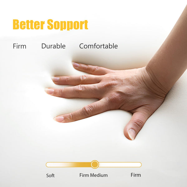 MeMoreCool Tri Fold Mattress 190x90cm, Single, 10cm Thick Foam Foldable Futon Mattress with Washable Cover, Portable Floor Guest Sleeping Mat for