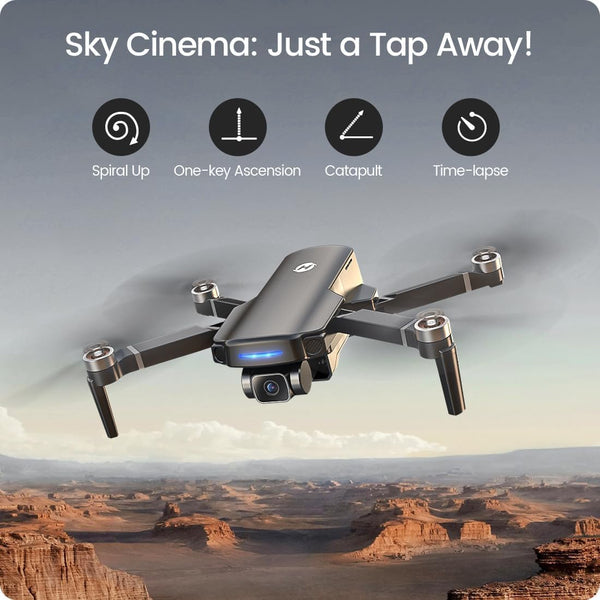 Holy Stone HS360D GPS Drones with 4K Camera for Adults, 249g Foldable RC Quadcopter with 80-Min Flight Time, 6KM Image Transmission, Follow Me, Auto Return, Upgraded HS360S for Beginners