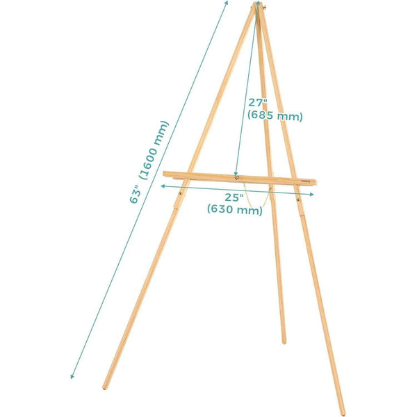 VISWIN 160cm Wooden Tripod Easel Stand for Wedding Signs, Posters & Painting