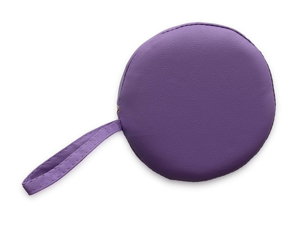 QUIRUMED Roller Cushion, 55 x 20 cm, Purple, Leatherette, Ergonomic, Foam Filling, Yoga, Fitness, Massage