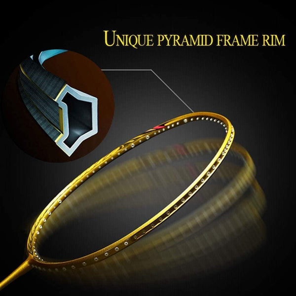 Senston Badminton Racket N80 Single High-grade Carbon-Fiber Badminton Racket,Including Badminton Bag