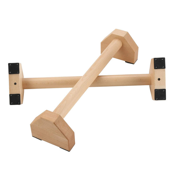 PELLOR Push-ups Bar Wooden Press-up Support Stand I-shaped Anti-slip Indoor and Outdoor Arm Chest Muscle Training Fitness Equipment