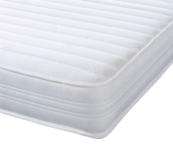 Extreme Comfort Sirocco Airflow White 18cms Deep Hybrid Spring & Memory Fibre Foam Mattress, 2ft6 Small Shorty Single (2ft6 x 5ft9, 75cm x 175cm)